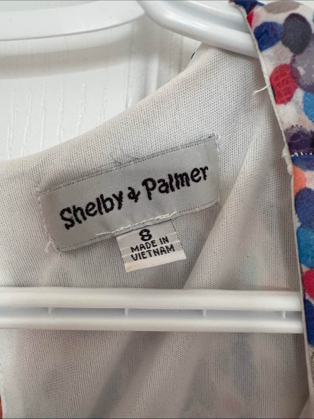 Shelby & Palmer Multicolor Floral Tie-Waist Sleeveless Dress - Picture 2 of 7